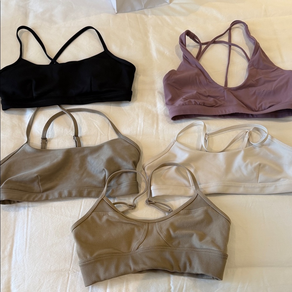 Alo and Lululemon small sports bras